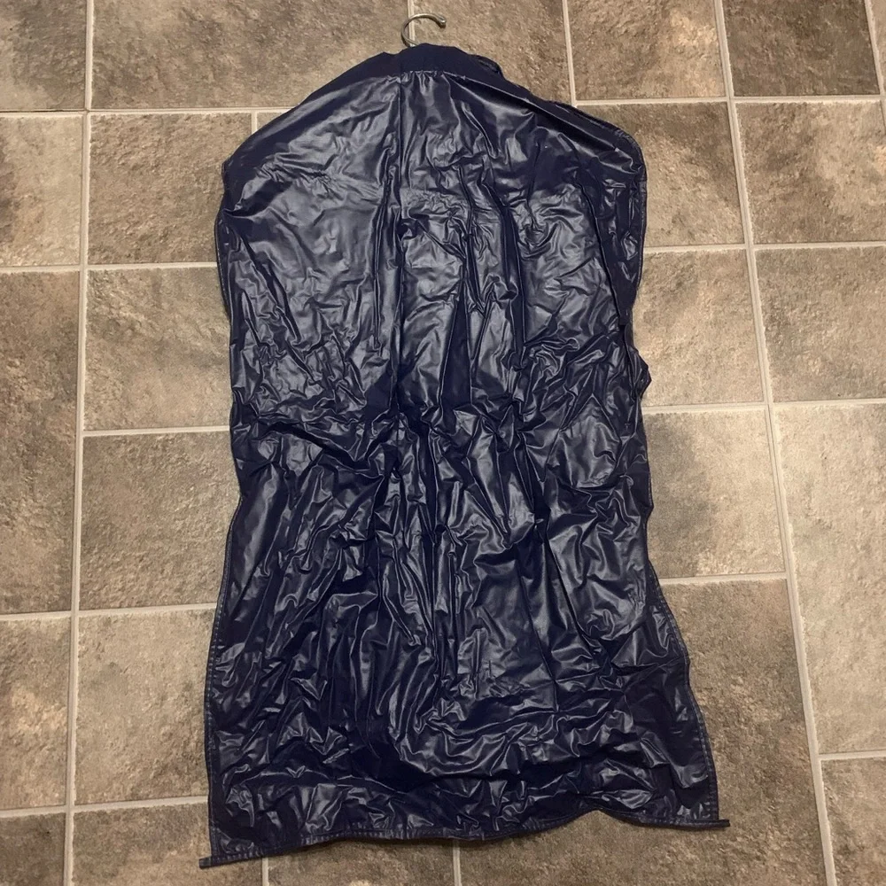 Sheldon’s Clothing For Men Blue Nylon Garment Bag with Hanger